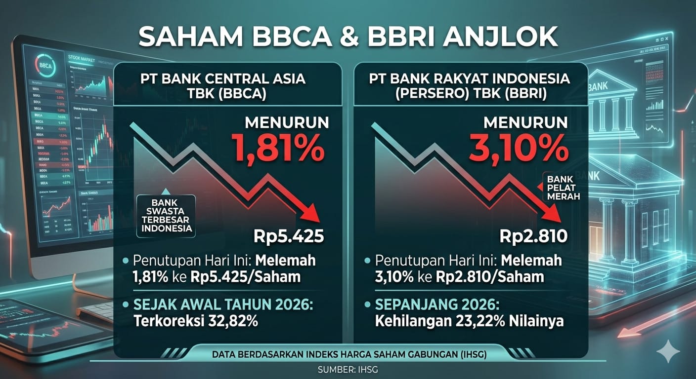 Saham BBCA dan BBRI Anjlok ke Titik Terendah Dalam 5 tahun Terakhir, Saatnya Borong?