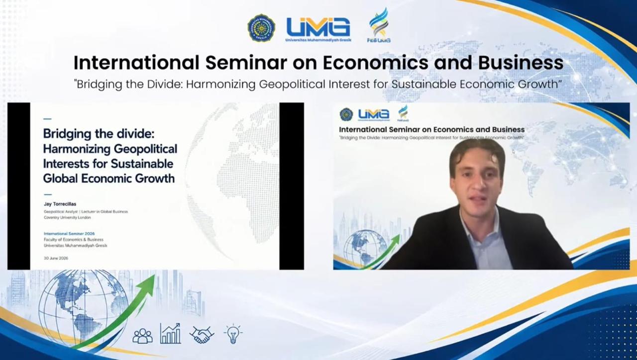 FEB UMG Gelar Seminar Internasional Hadirkan Akademisi dari 4 Negara, Bahas Perkembangan Ekonomi Global