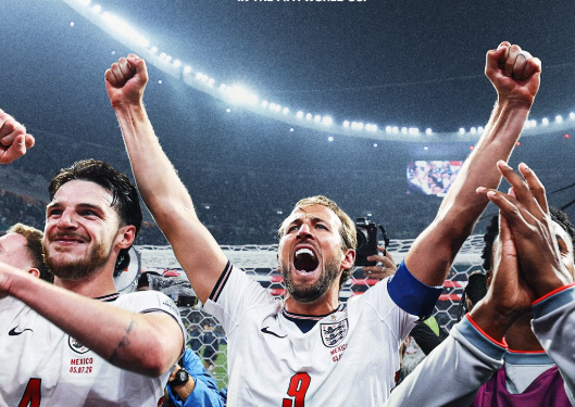 Dramatis! Inggris Menang 3-2 atas Meksiko Meski Bermain dengan 10 Pemain