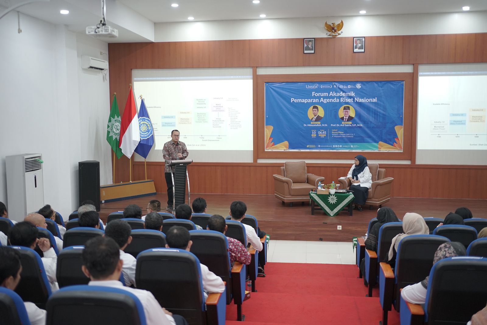 Sambangi Umsida, Kepala BRIN Paparkan Agenda Riset Nasional: Tekankan Inovasi dan Adaptasi