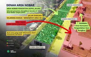 Denah area Nobar Final Piala Dunia 2026 di Alun-alun Sidoarjo