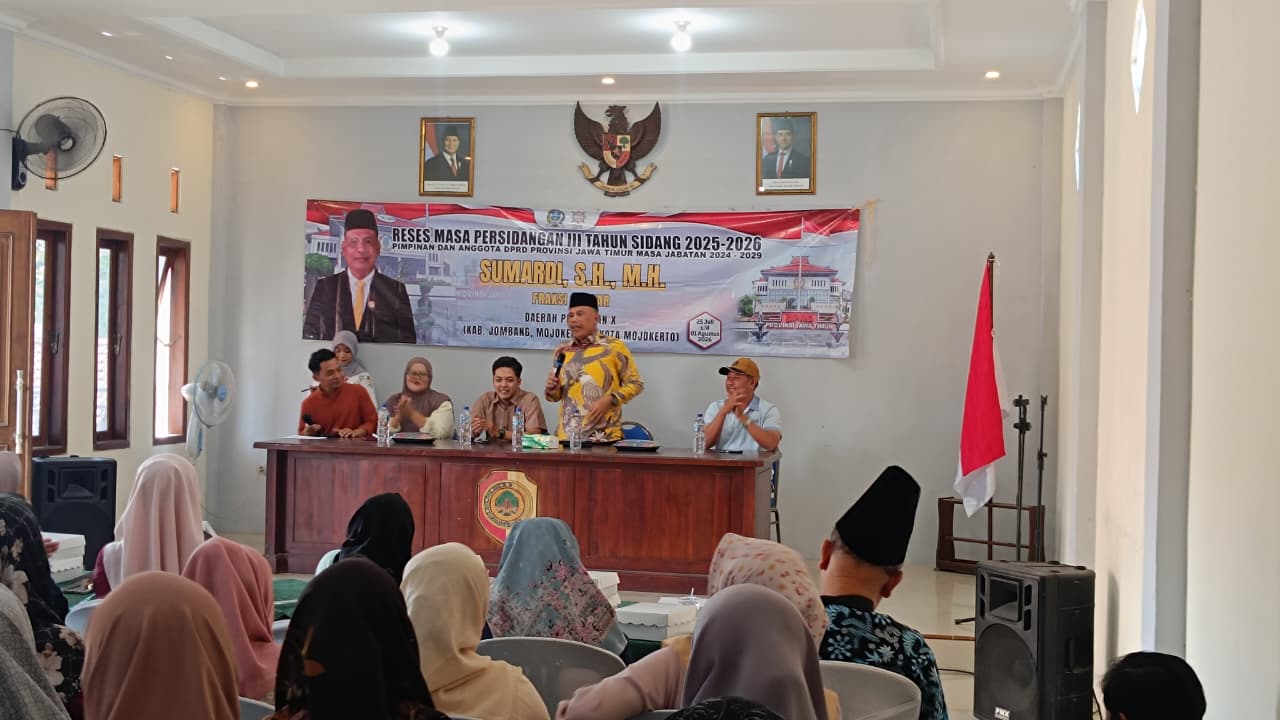 Reses Sumardi DPRD Jatim di Mojokerto, Masalah Kesehatan dan Pendidikan jadi Perhatian