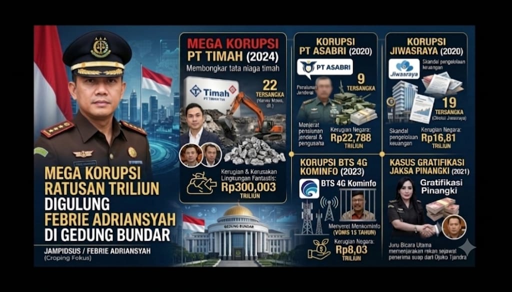 Rekam Jejak Mentereng Jampidsus Febrie Adriansyah: Pemecah Rekor Penanganan Mega Korupsi yang Kini Justru Dibidik Kortas Tipidkor Polri