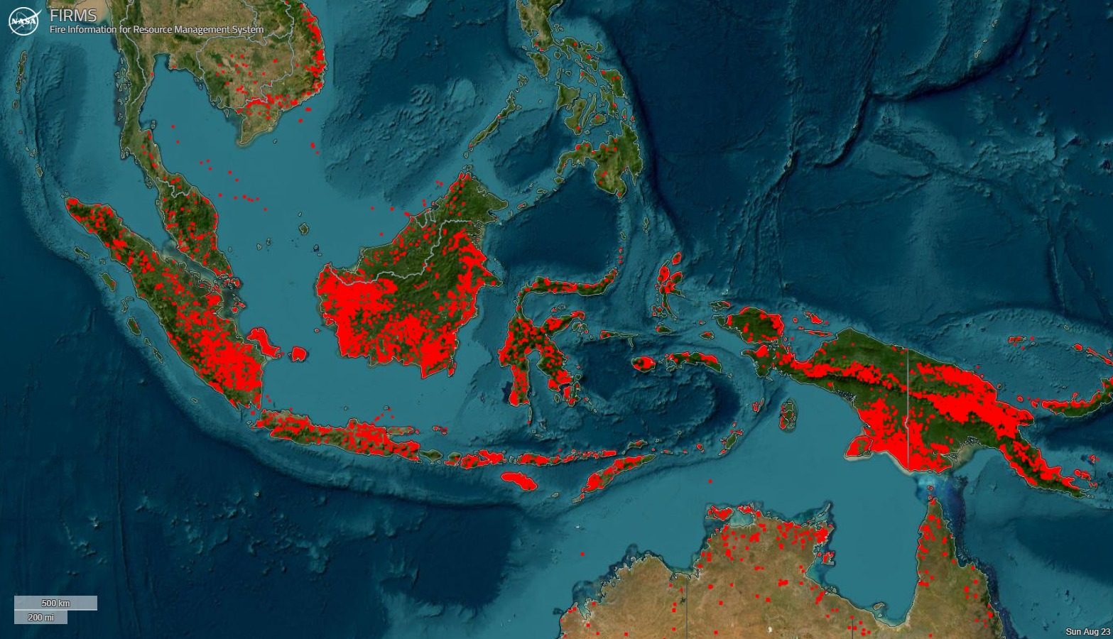 Kabut Asap Lintas Batas, 591 Sekolah Sarawak Ditutup saat Hotspot Kalimantan Terpantau Padat