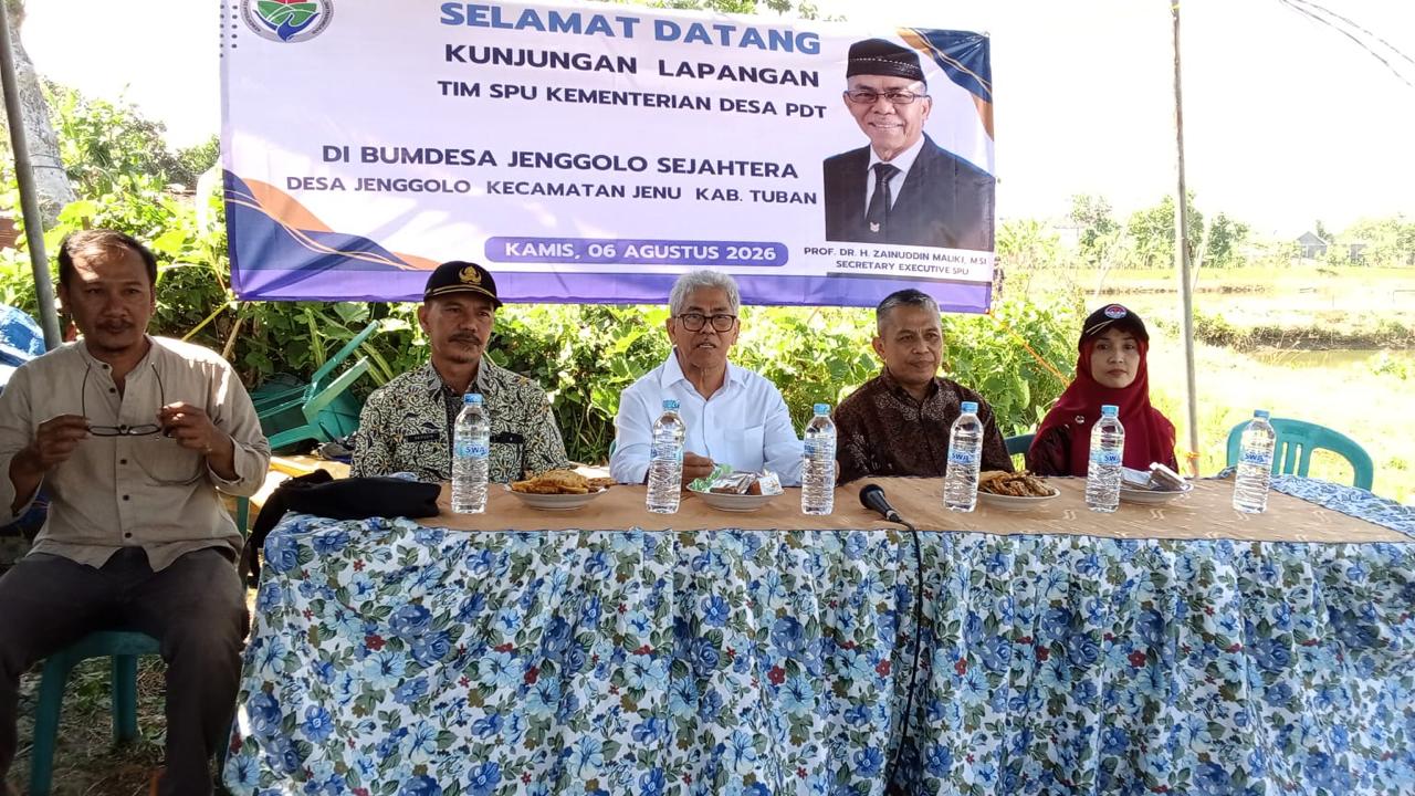 Kemendes PDT Tinjau BUMDes Jenggolo Tuban, Dorong Penguatan Usaha Perikanan di Desa dan Pemanfaatan AI