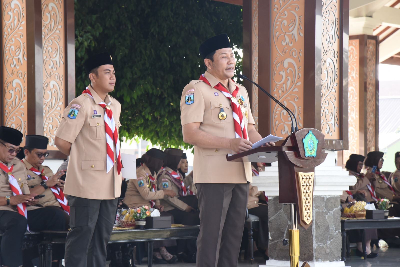 Bupati Sidoarjo Pimpin Apel Besar Hari Pramuka, Siapkan Generasi Indonesia Emas 2045