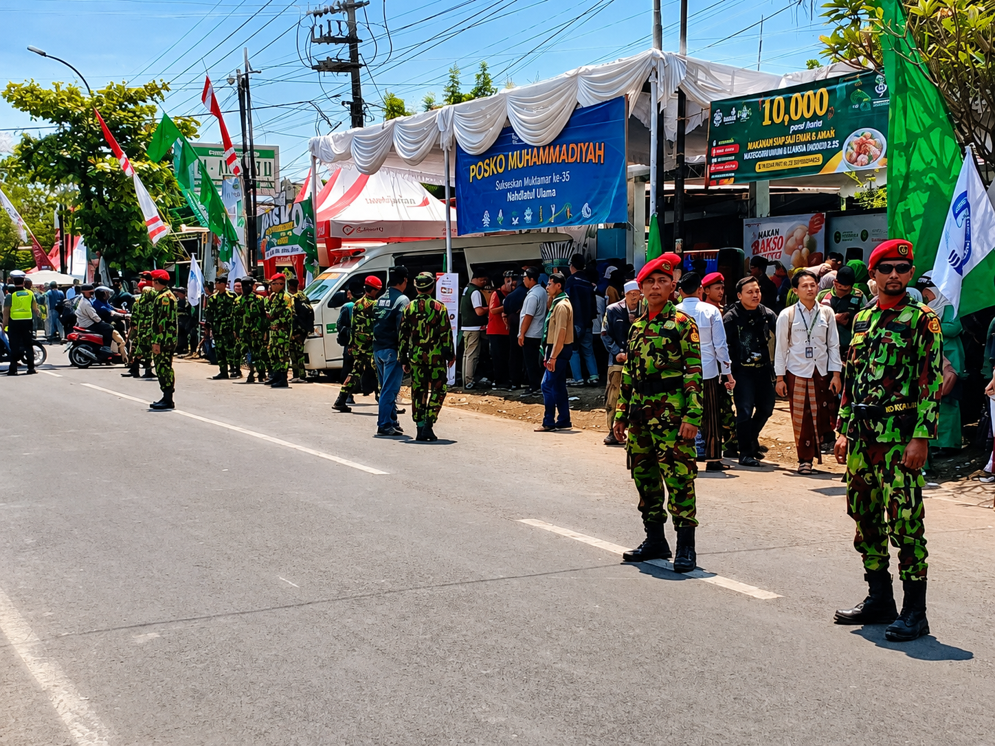 KOKAM Rasa Banser Ikut Mangayubagyo Muktamar NU ke-35 di Jombang