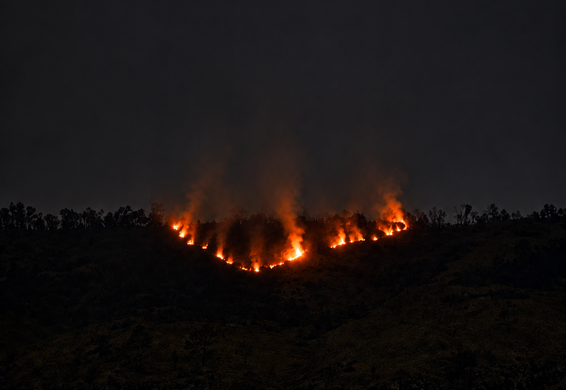 Kebakaran Gunung Bromo