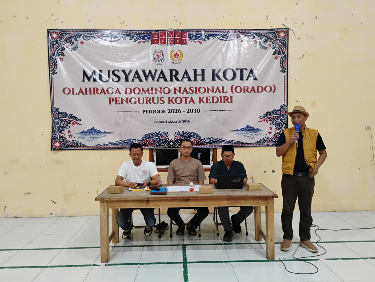 Imam Wihdan Zarkasyi Pimpin Orado Kota Kediri, Teguhkan Domino sebagai Olahraga Prestasi