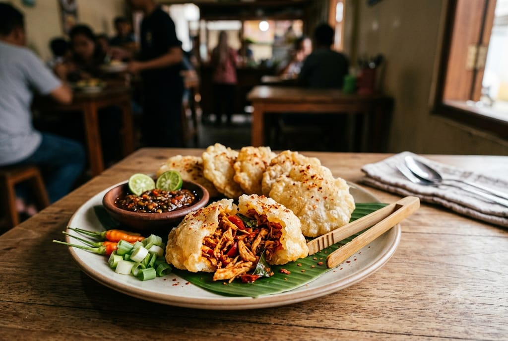 Resep Cireng Isi Ayam Suwir Pedas, Gurih Renyah dengan Isian Melimpah