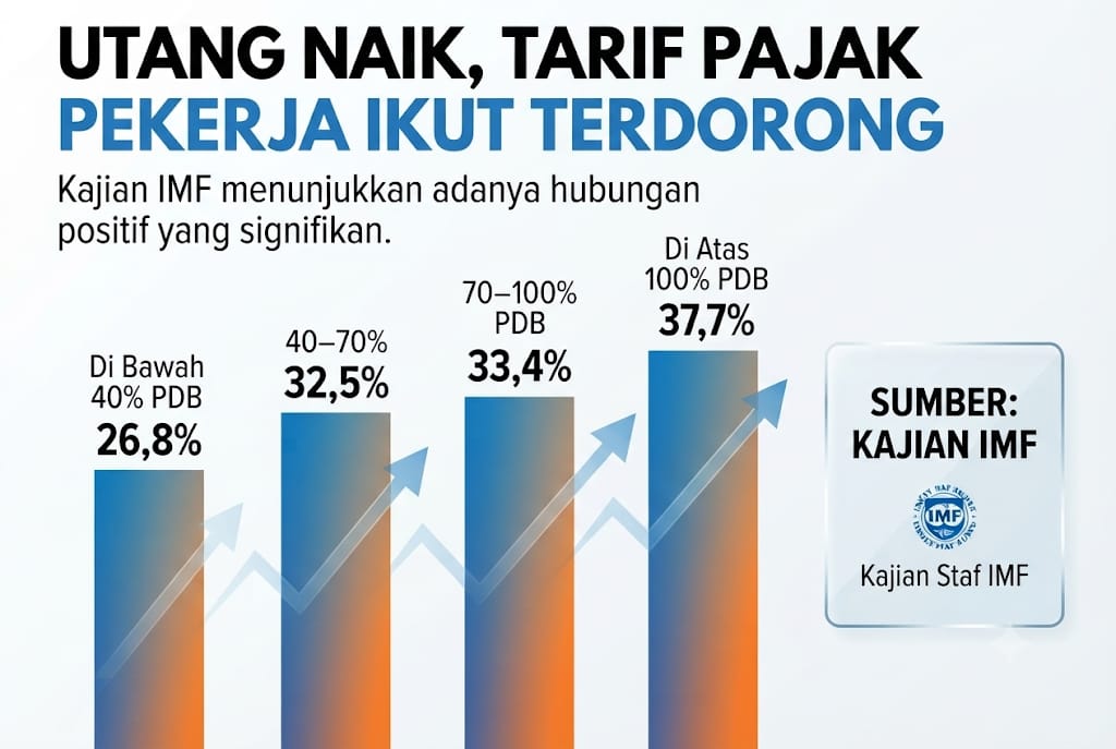 Utang Pemerintah Naik, IMF Soroti Beban Pajak yang Bisa Menekan Pekerja