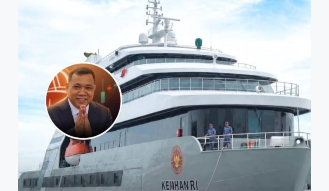 Kapal J7 Explorer Berlogo Kemhan Jadi “Kantor Berjalan” Proyek Pangan Haji Isam