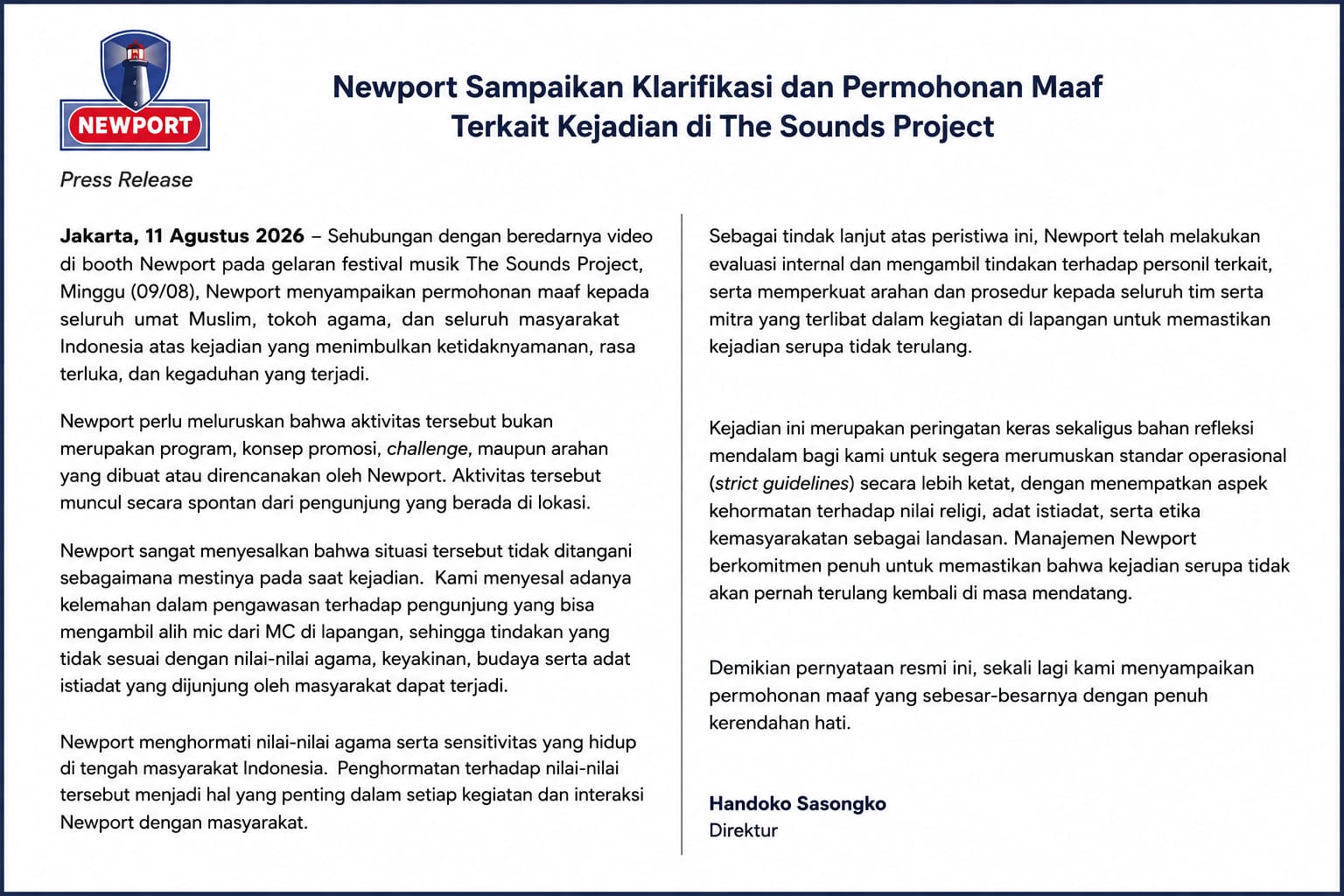 Video Baru Ungkap Challenge Al-Ikhlas Berhadiah Miras, Pihak Newport Minta Maaf