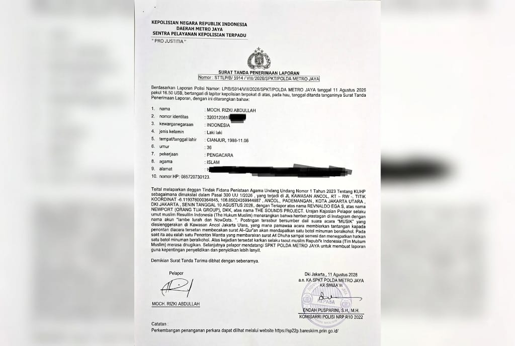 Tim Hukum Muslim Laporkan Newport, DPRD DKI Jakarta Desak Polisi Usut Promosi Miras Berkedok Hafalan Al-Quran