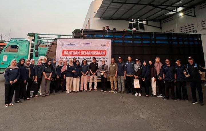 Lazismu Jatim Kembali Kirim Bantuan Logistik ke NTT, Empat Armada Truk Diberangkatkan
