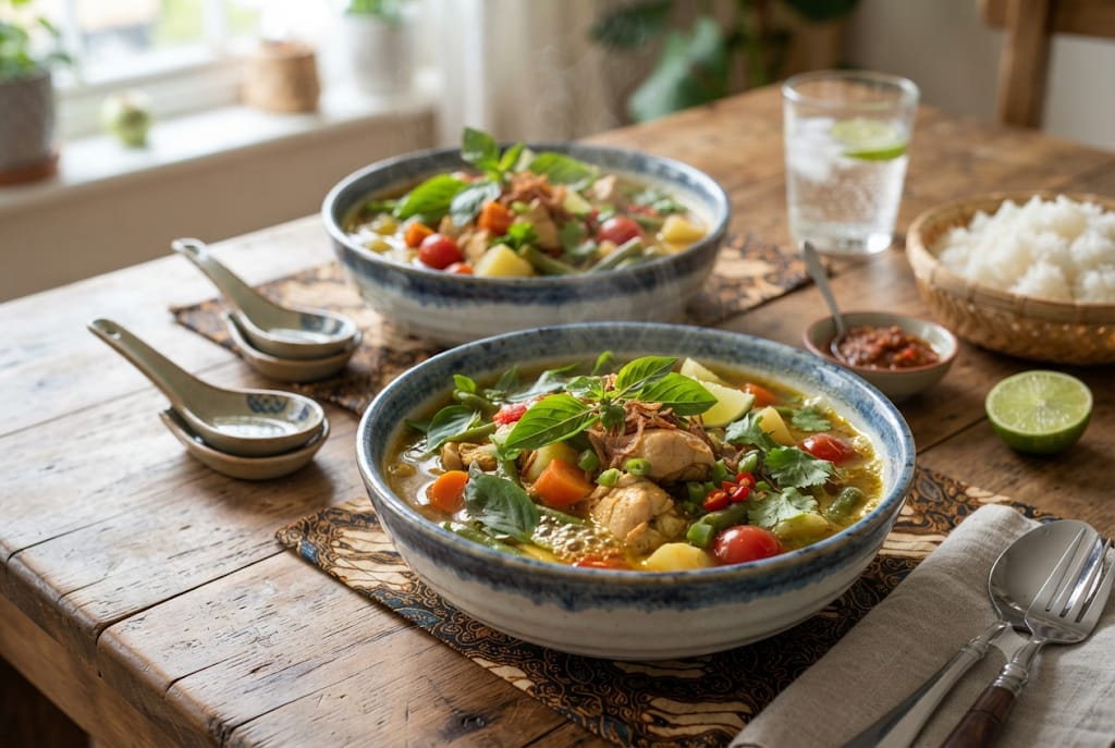 Resep Sup Ayam Kemangi, Hangat Gurih dengan Aroma Rempah yang Bikin Nagih