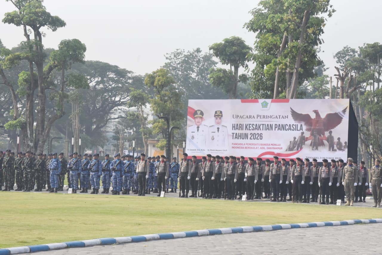 Upacara Peringatan Hari Kesaktian Pancasila 2026 di Sidoarjo, Bacakan Ikrar Ini