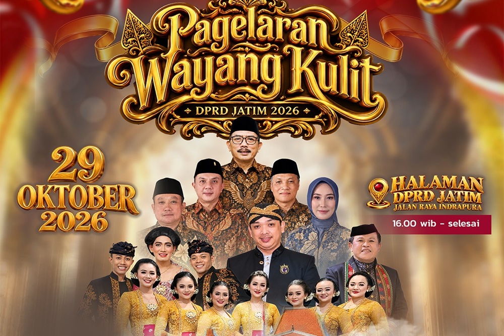 DPRD Jatim Gelar Wayang Kulit Dimeriahkan Kirun, Percil Cs dan Guyon Waton